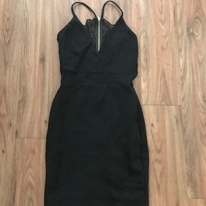 Windsor Laced Back MIni Black Dress- NWT